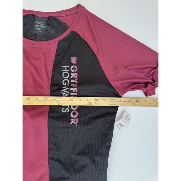 NWT Harry Potter Gryffindor Universal Studios Jersey Top Cropped T-Shirt Large - Picture 4 of 6